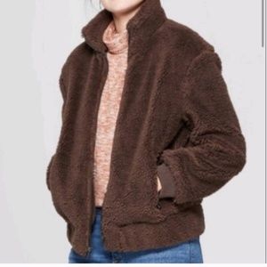 universal thread brown sherpa jacket